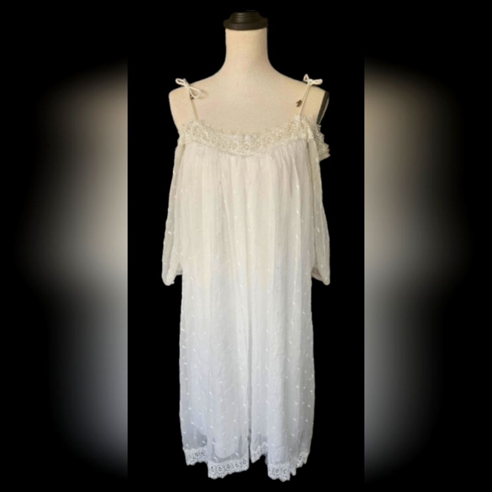 Off the Shoulder White Gown